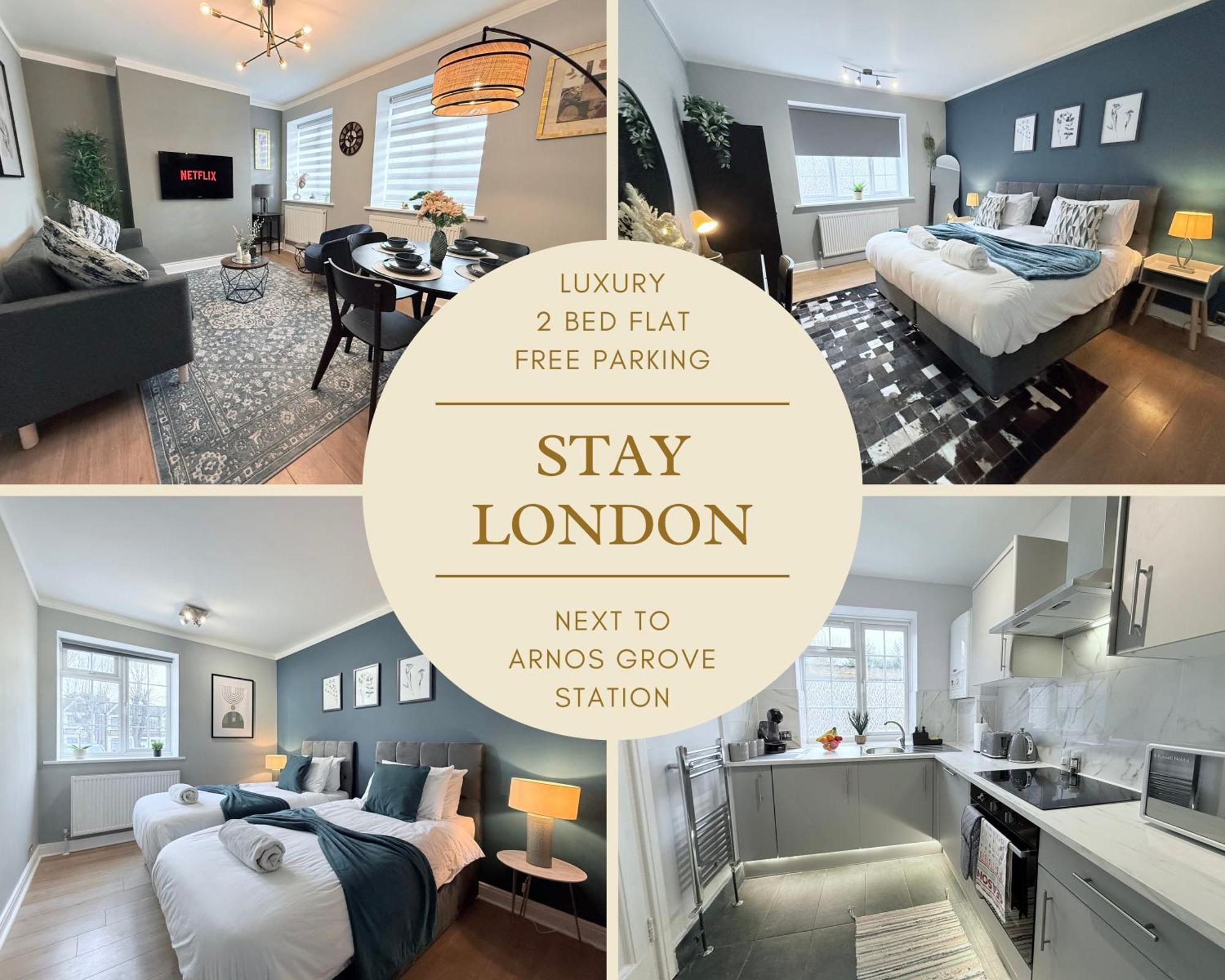Staylondon - Sleeps 5 With Free Parking - Tourist, Concerts & Matches Apartment *