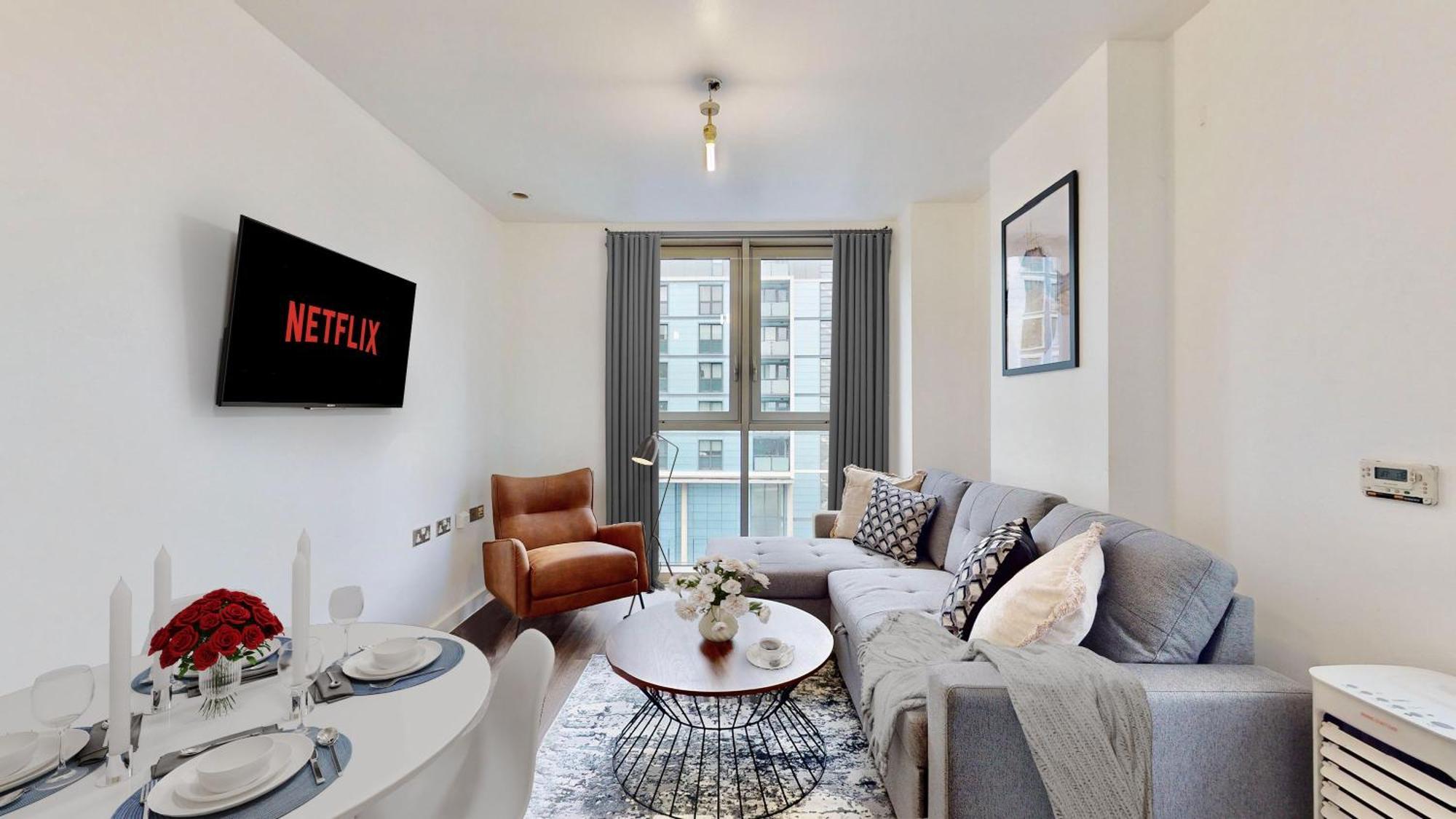 Apartment Spacious And Comfortable Long-term Near O2 Arena, Westfield, Stadium, Ideal For Business Or Leisure