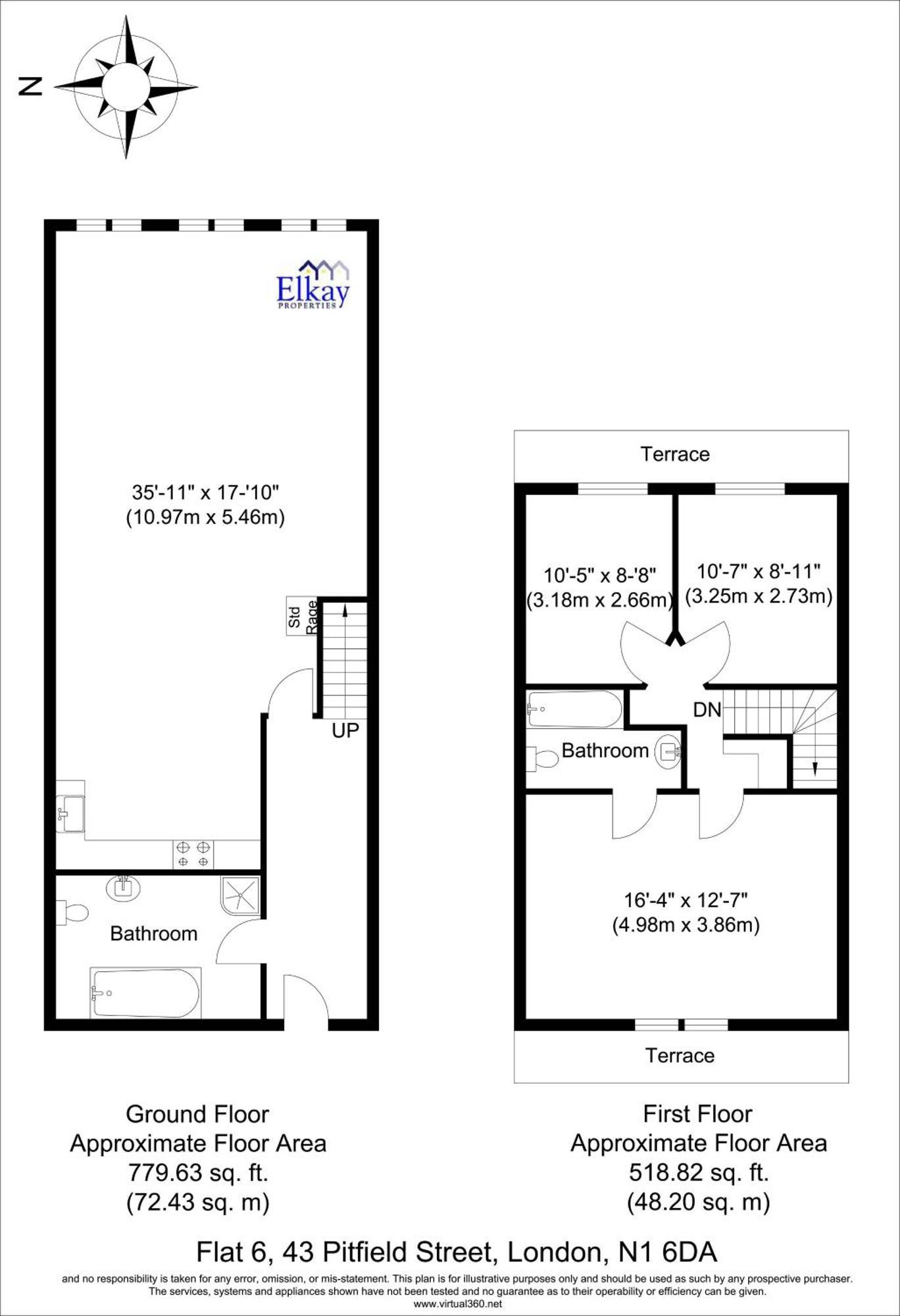 Shoreditch 3 Bedroom Large Lr 2 Balconies Apartment *