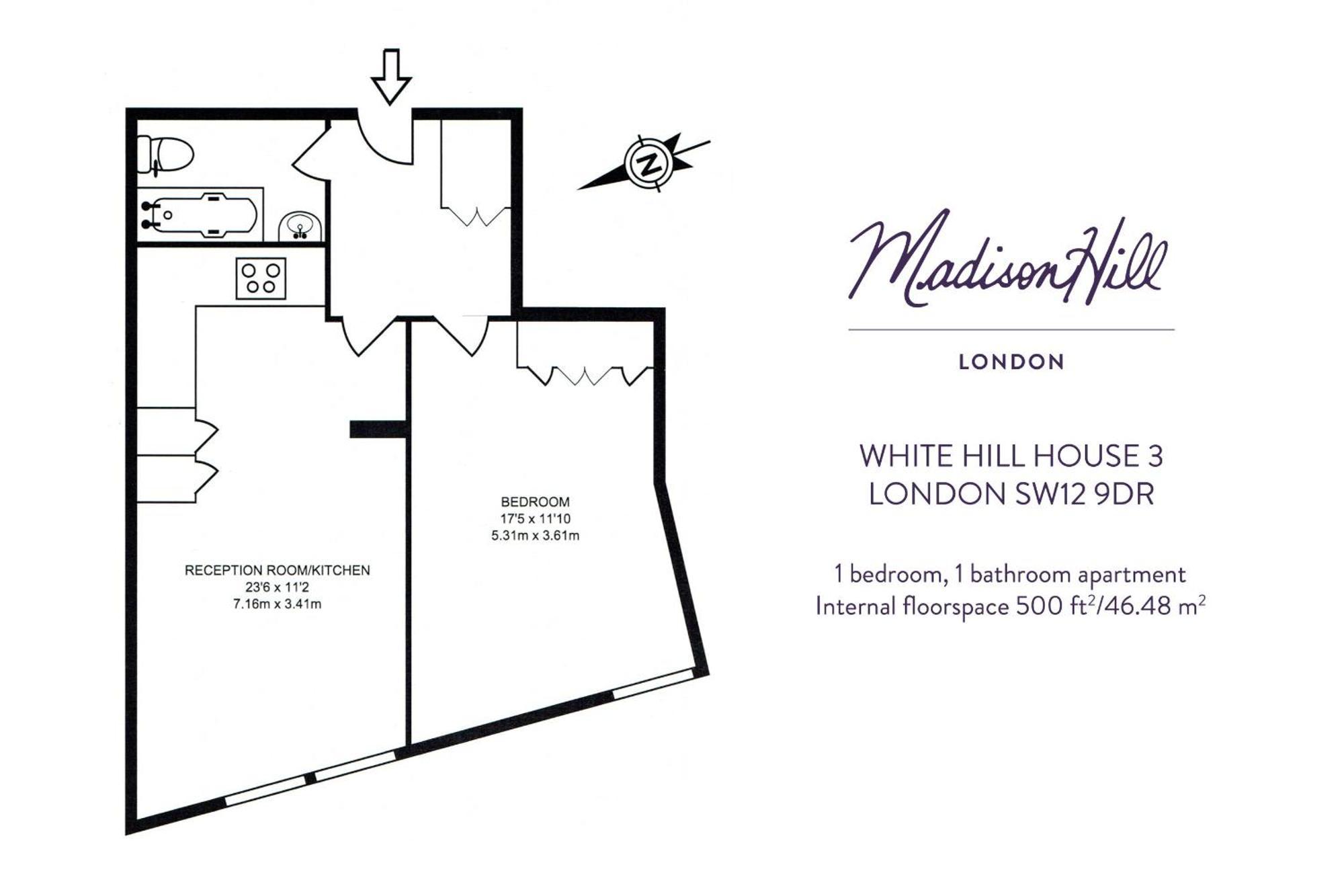 Madison Hill - White Hill House 3 - 1 Bedroom Flat